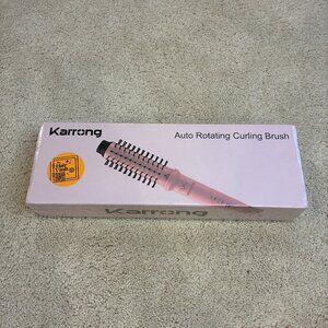 NWOT Karrong Auto Rotating Curling1 1/2 Round Thermal Brush Pink